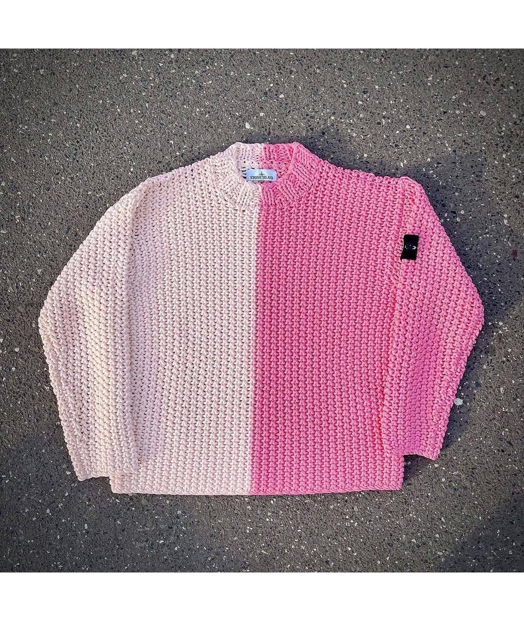 STONE ISLAND Бежевый шерстяной джемпер / свитер, фото 3