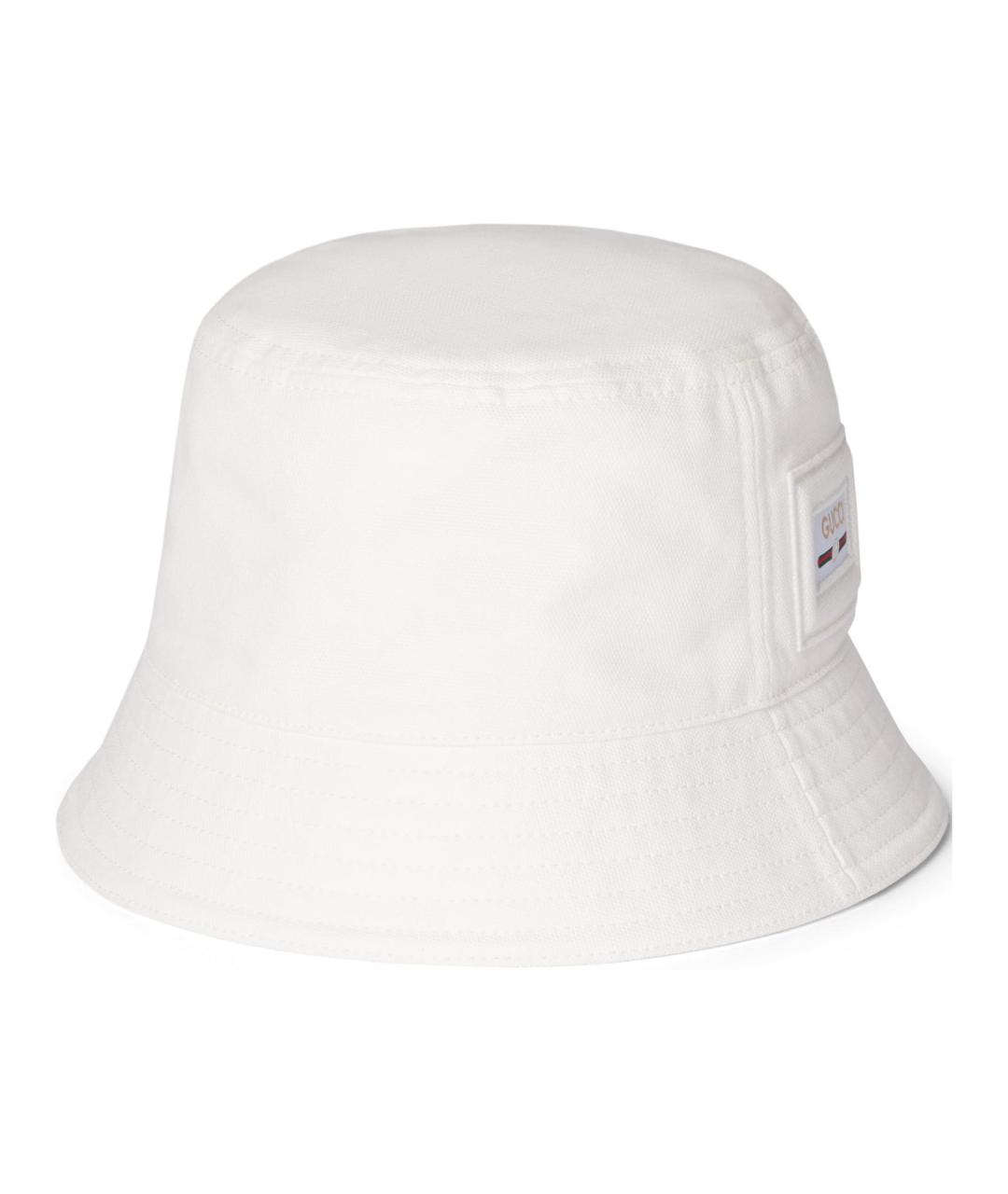 GUCCI Белая хлопковая панама, фото 2