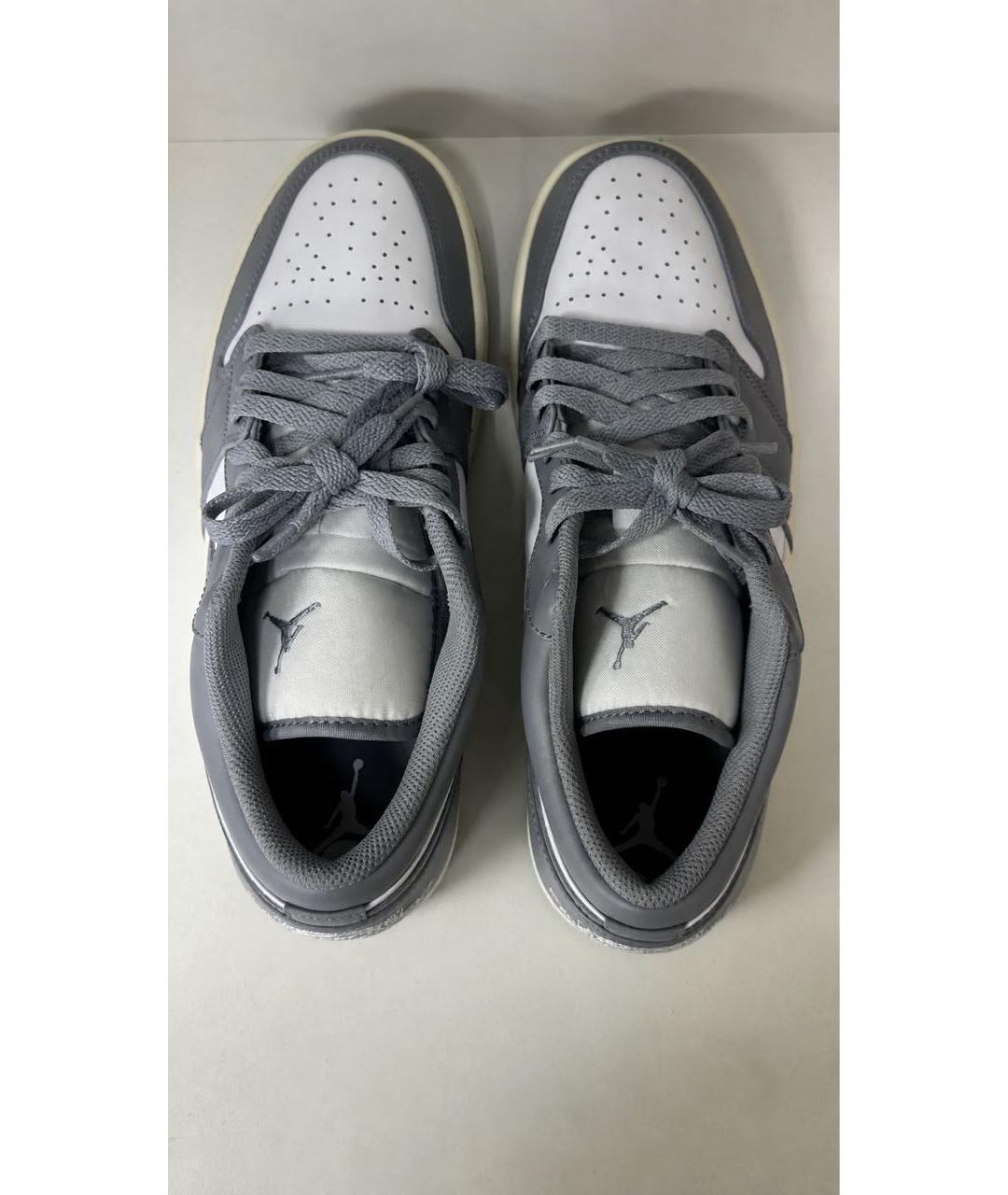NIKE Серые кожаные низкие кроссовки / кеды, фото 3