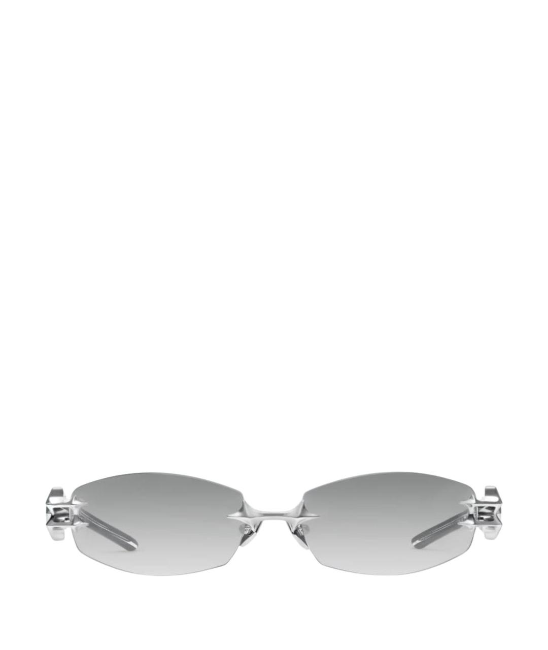 GENTLE MONSTER Серебряные металлические солнцезащитные очки, фото 1