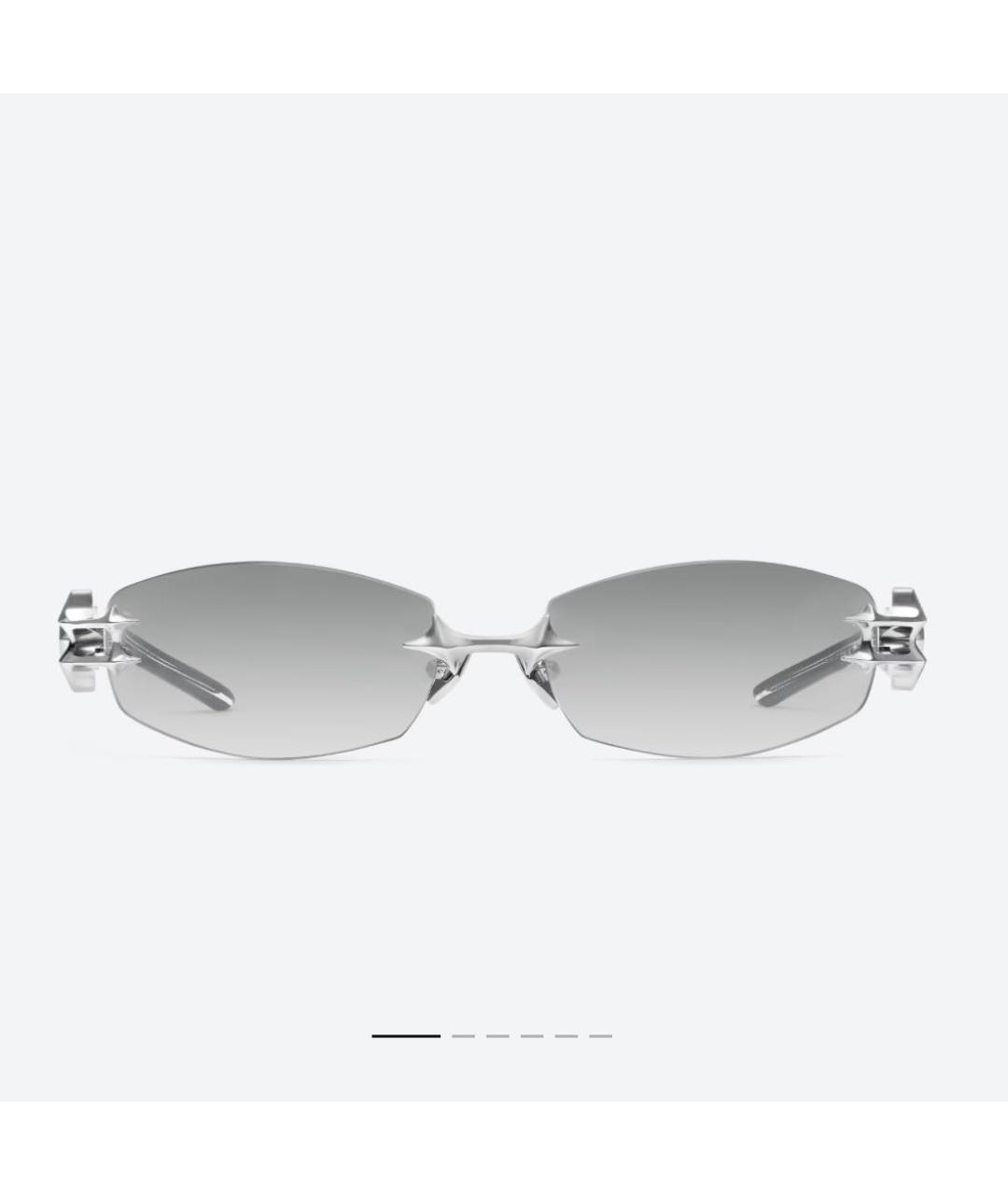 GENTLE MONSTER Серебряные металлические солнцезащитные очки, фото 5