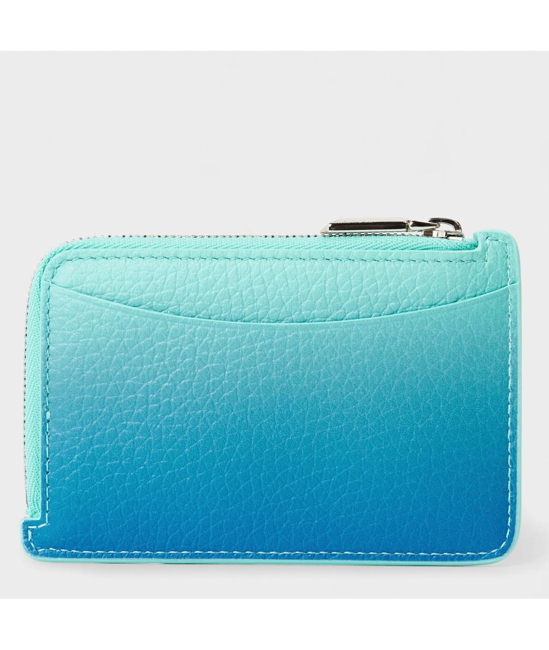 TIFFANY&CO Бирюзовый кожаный кардхолдер, фото 2