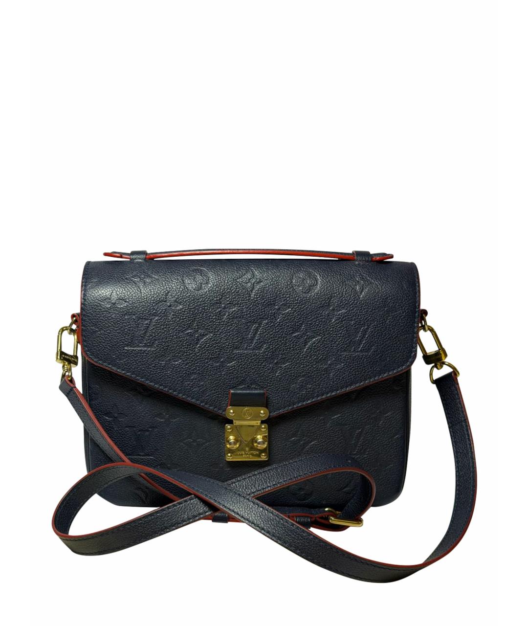 LOUIS VUITTON Темно-синяя кожаная сумка через плечо, фото 1