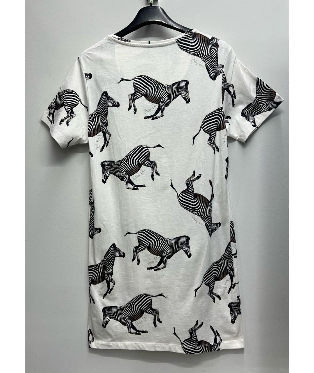 PHILIPP PLEIN Белая хлопковая туника, фото 2