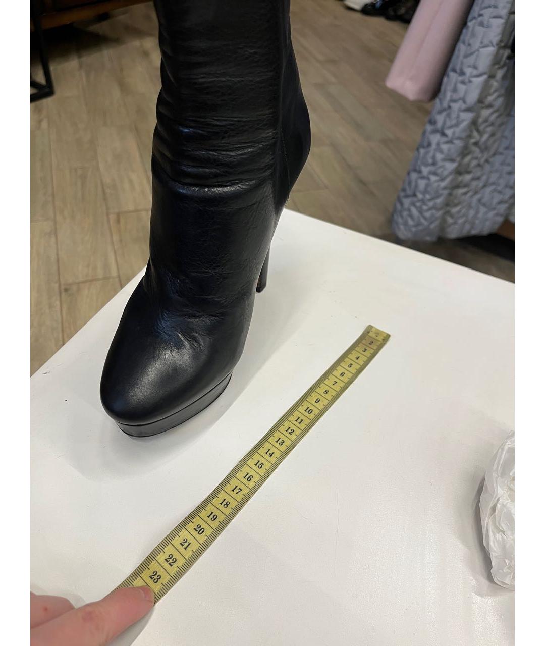 JIMMY CHOO Черные кожаные ботильоны, фото 3