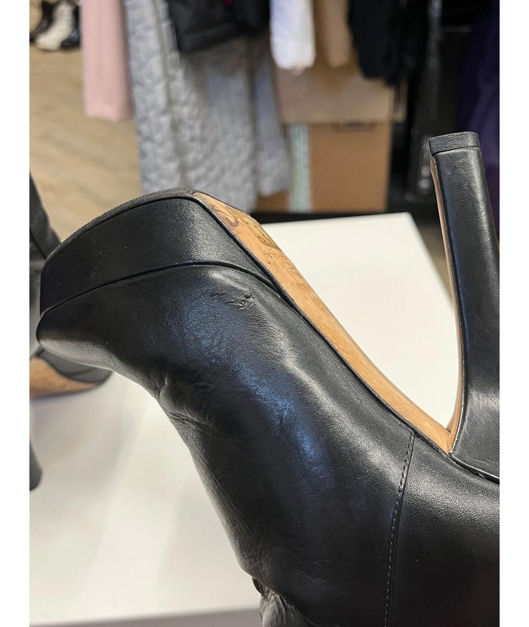 JIMMY CHOO Черные кожаные ботильоны, фото 7