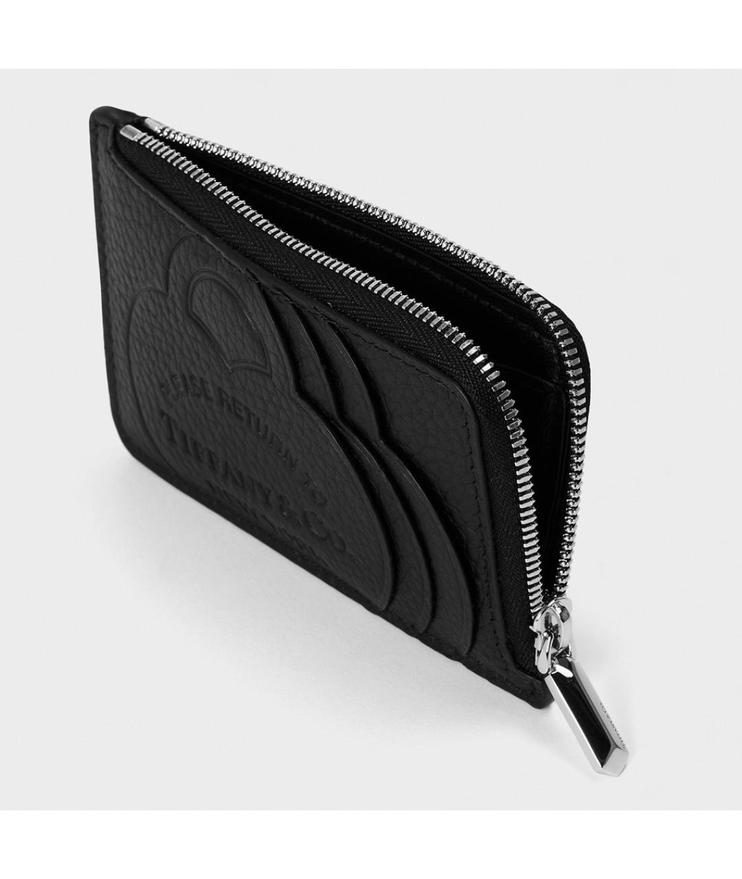 TIFFANY&CO Черный кожаный кардхолдер, фото 3