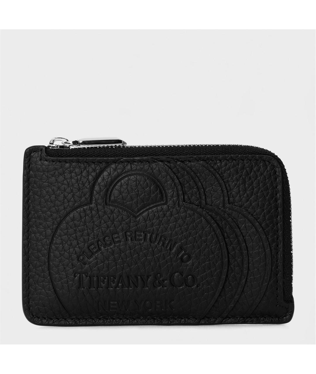 TIFFANY&CO Черный кожаный кардхолдер, фото 4