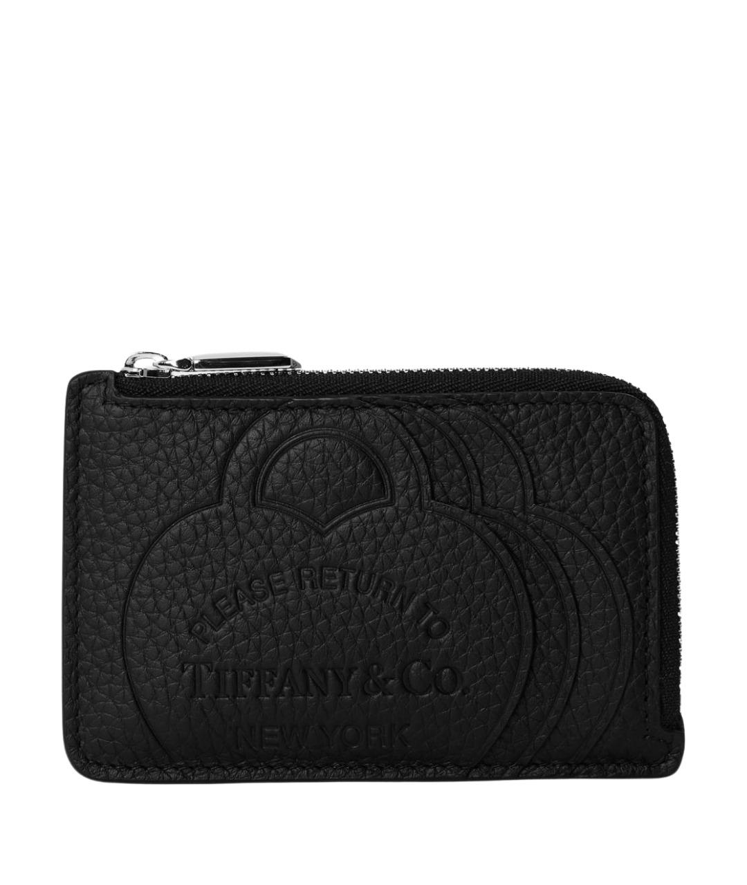 TIFFANY&CO Черный кожаный кардхолдер, фото 1
