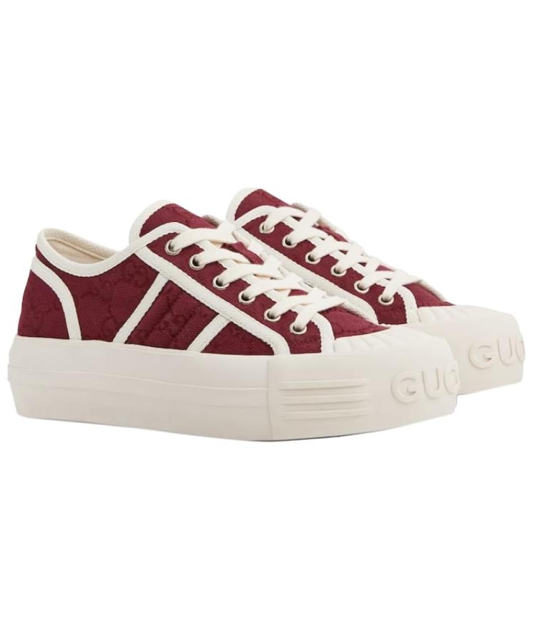 GUCCI Красные кроссовки, фото 3