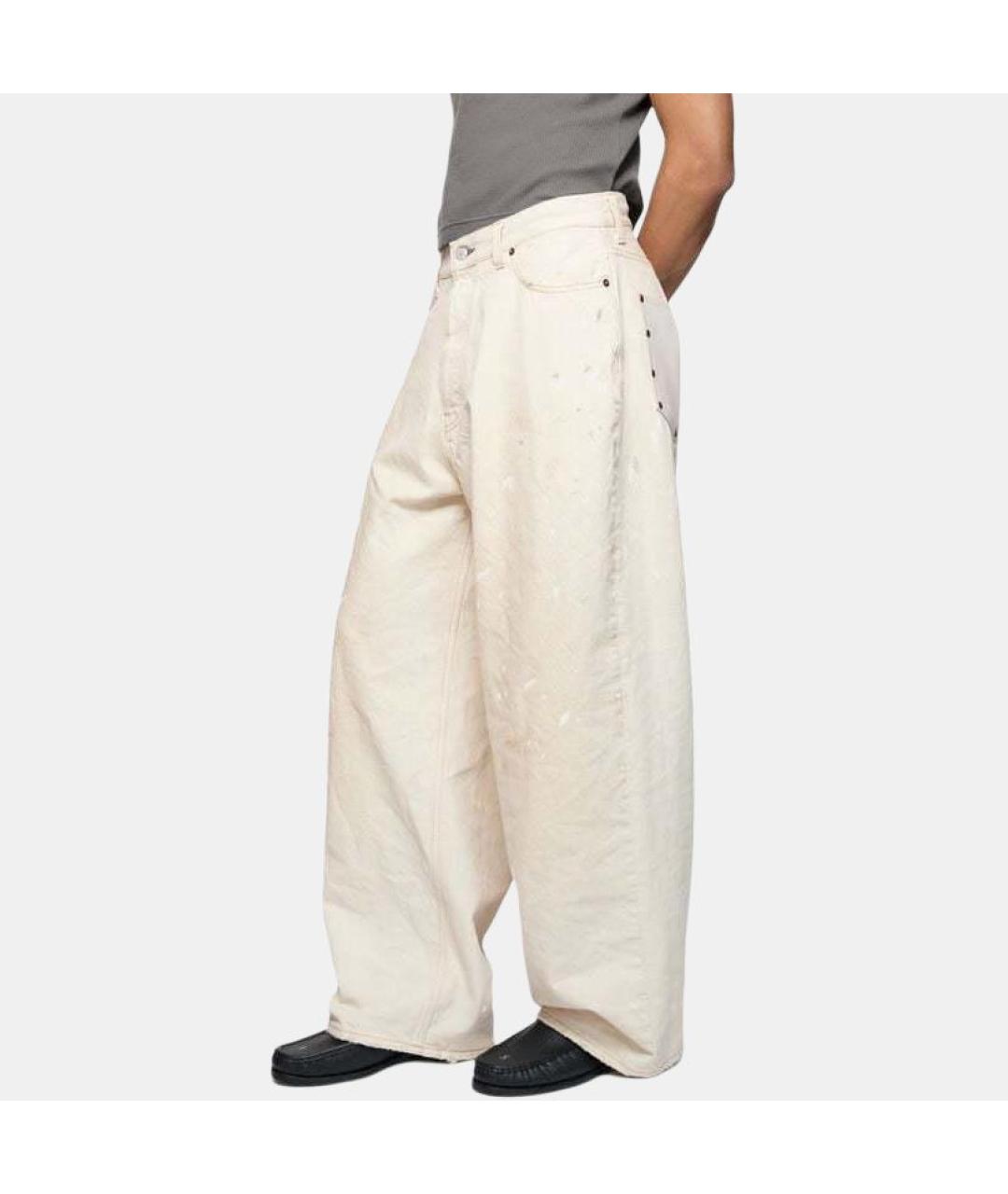 ACNE STUDIOS Белые прямые джинсы, фото 4