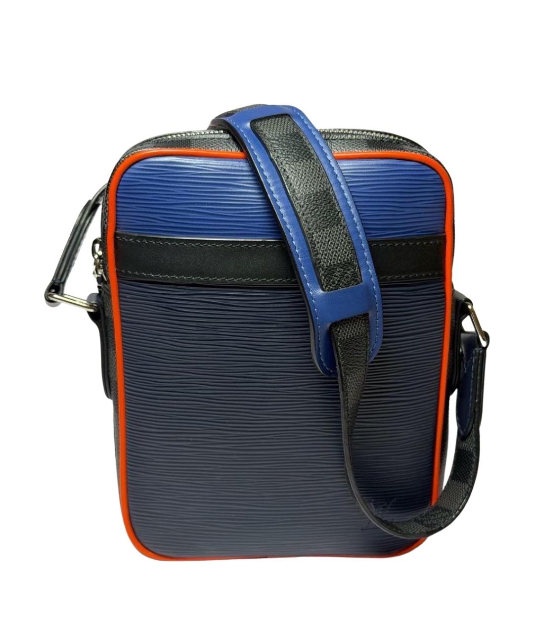 LOUIS VUITTON Темно-синяя кожаная сумка на плечо, фото 1