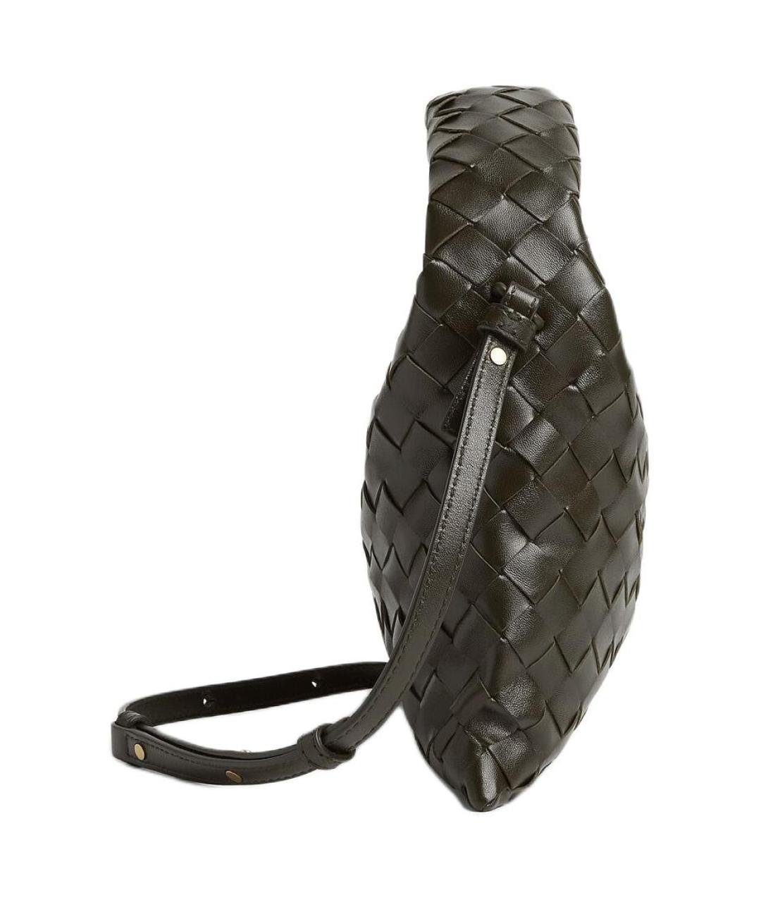 BOTTEGA VENETA Хаки кожаная сумка через плечо, фото 2