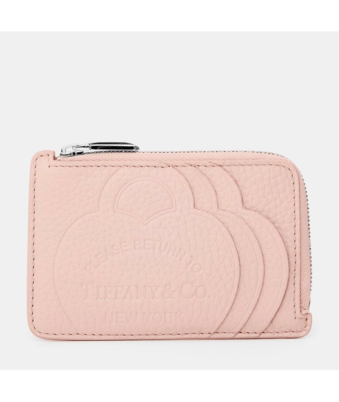 TIFFANY&CO Розовый кожаный кардхолдер, фото 4