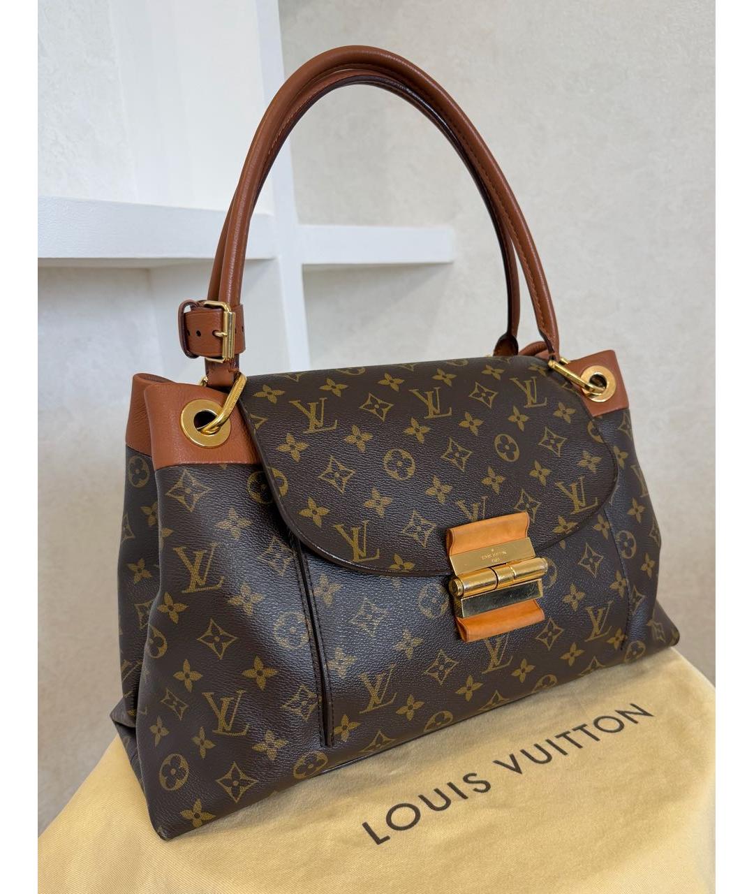 LOUIS VUITTON Коричневая сумка тоут, фото 3