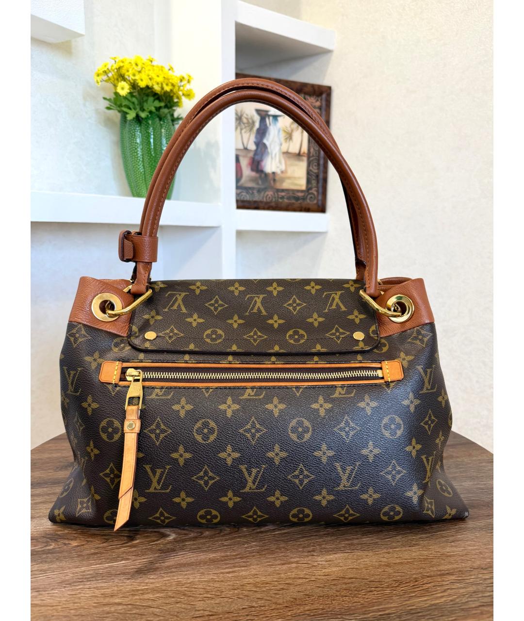 LOUIS VUITTON Коричневая сумка тоут, фото 4