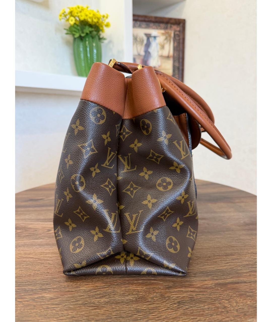 LOUIS VUITTON Коричневая сумка тоут, фото 9