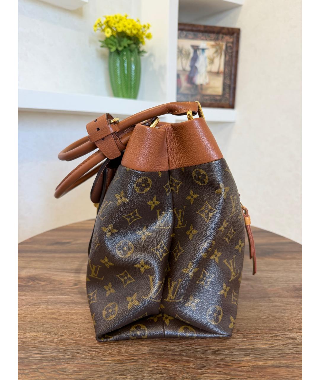 LOUIS VUITTON Коричневая сумка тоут, фото 8