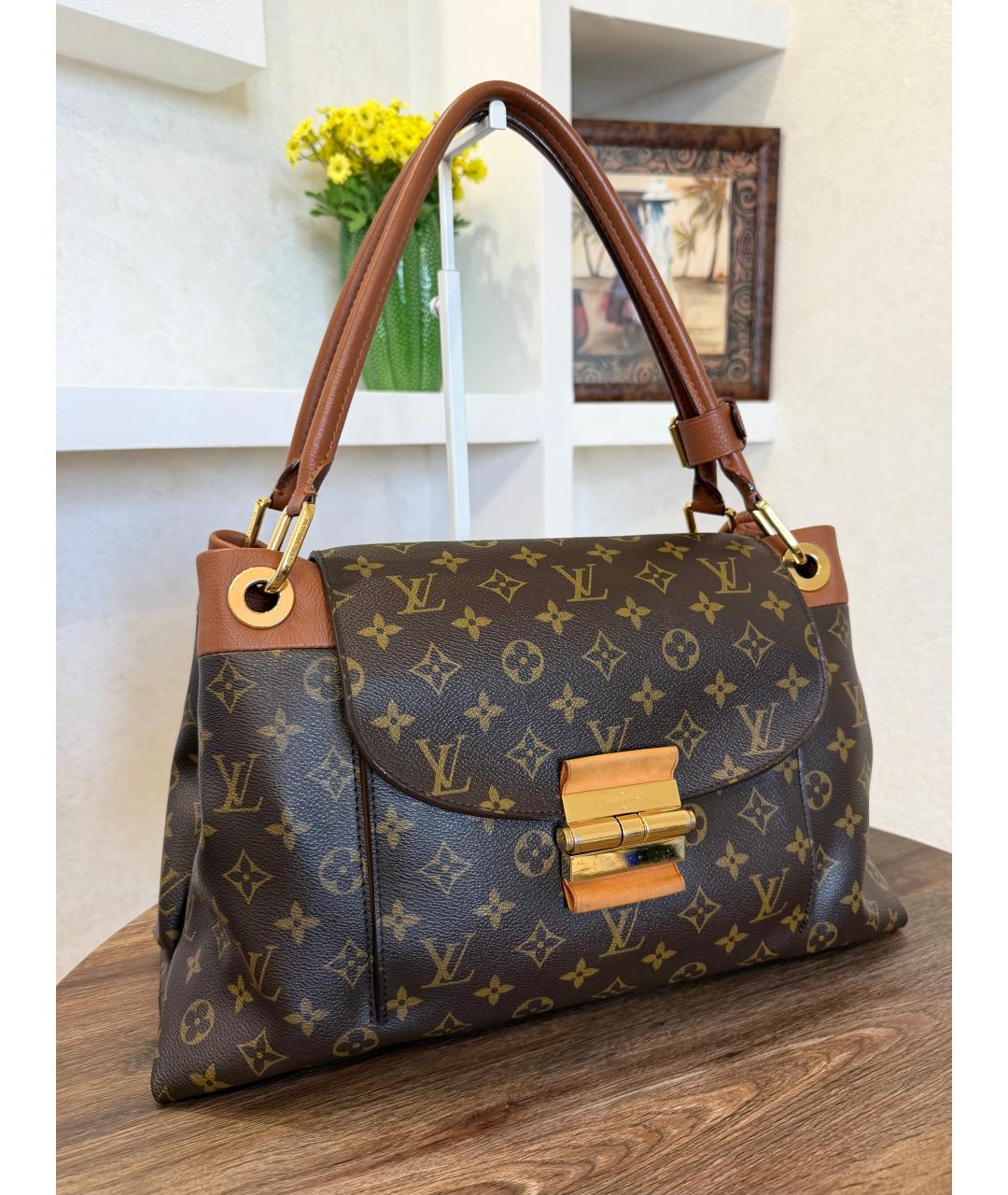 LOUIS VUITTON Коричневая сумка тоут, фото 3