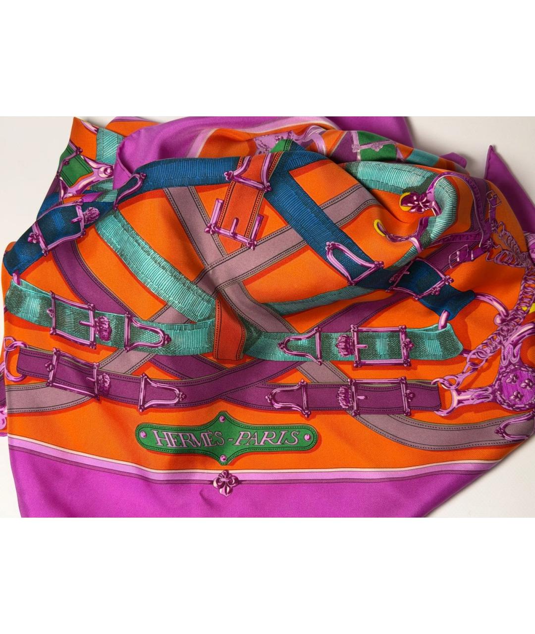 HERMES Фуксия кожаная сумка через плечо, фото 7