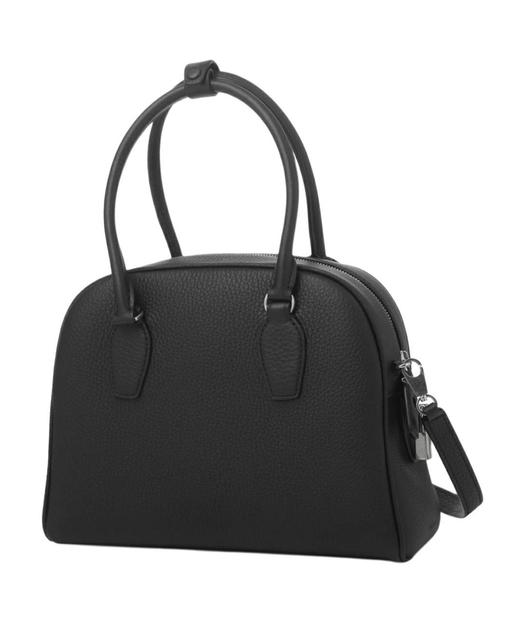 THE ROW Черная кожаная сумка через плечо, фото 3