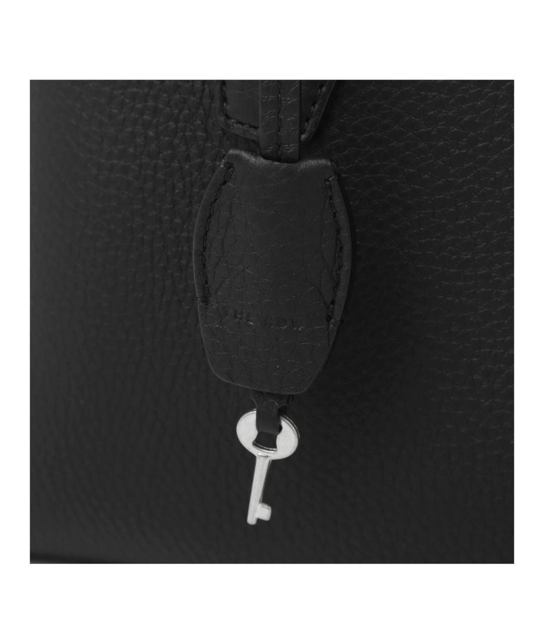 THE ROW Черная кожаная сумка через плечо, фото 4