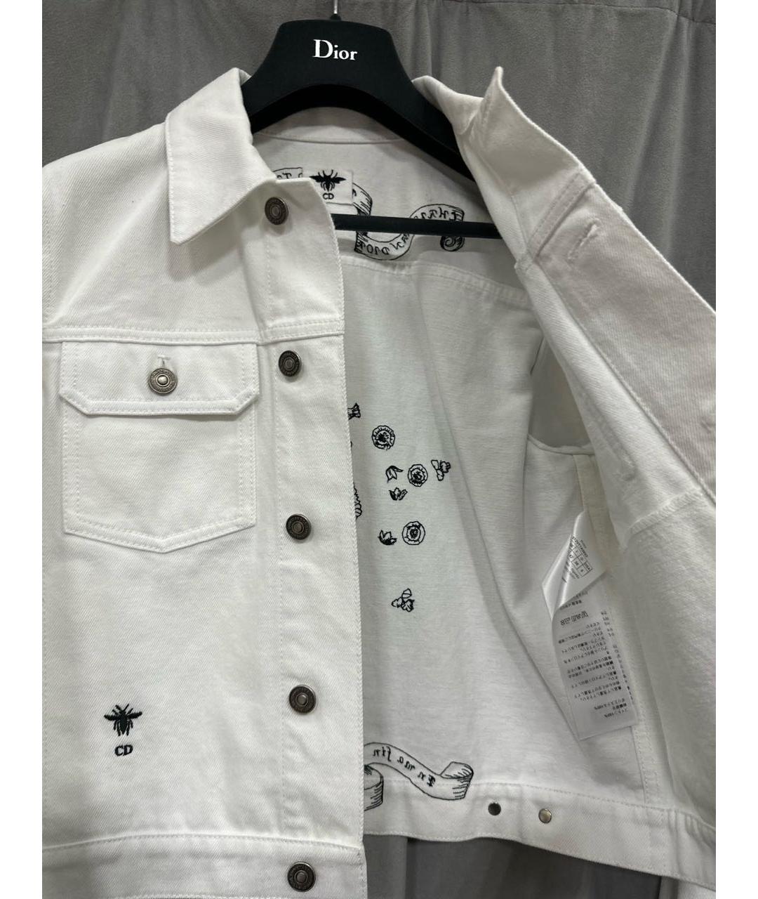CHRISTIAN DIOR Белая деним куртка, фото 4