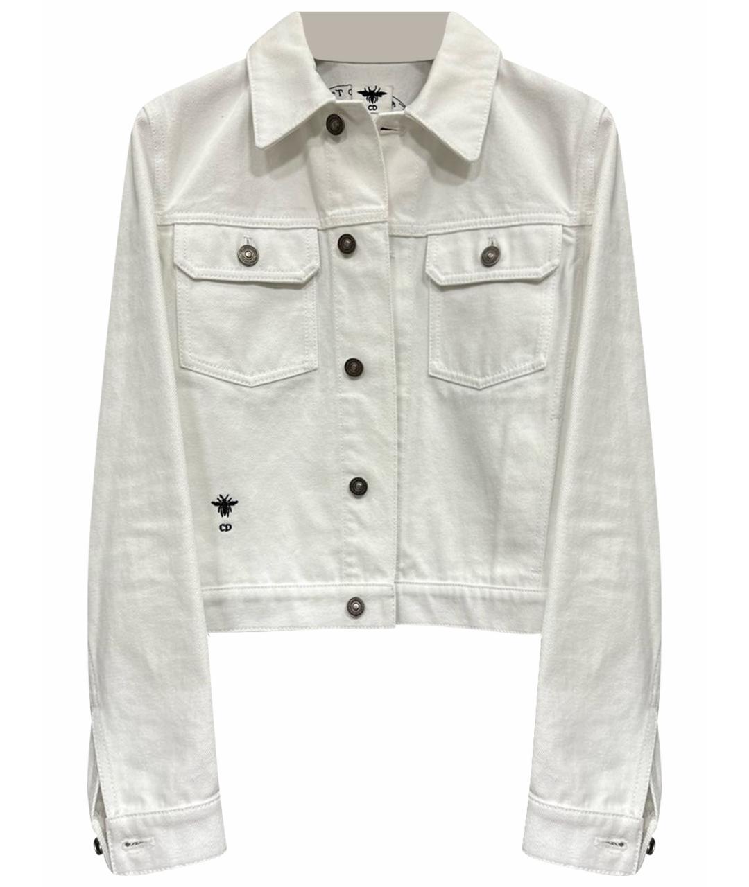 CHRISTIAN DIOR Белая деним куртка, фото 1