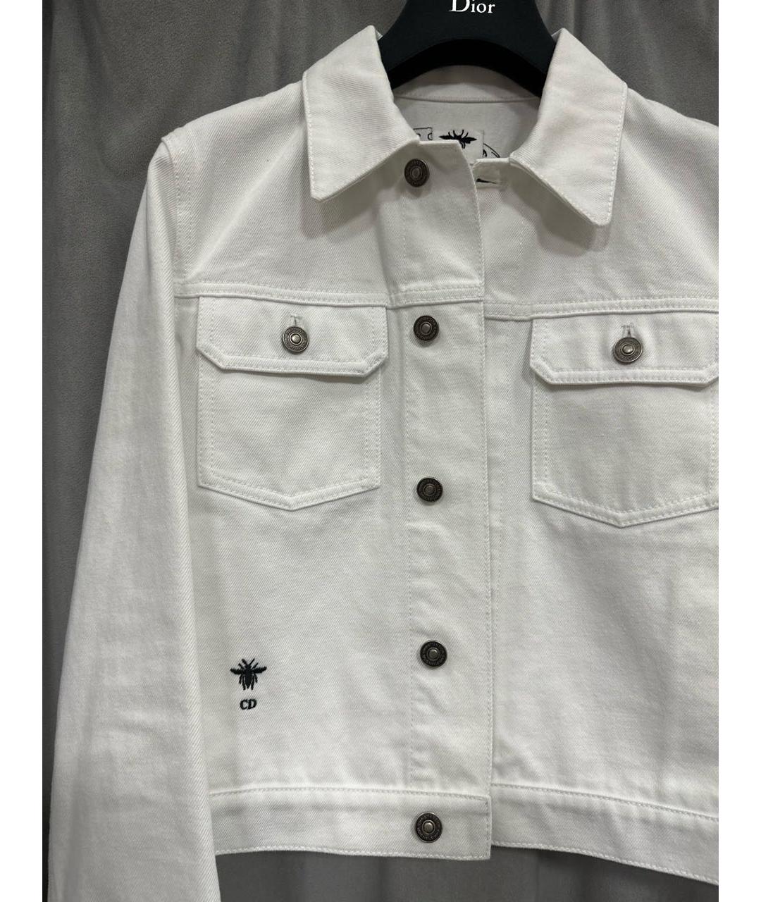 CHRISTIAN DIOR Белая деним куртка, фото 2