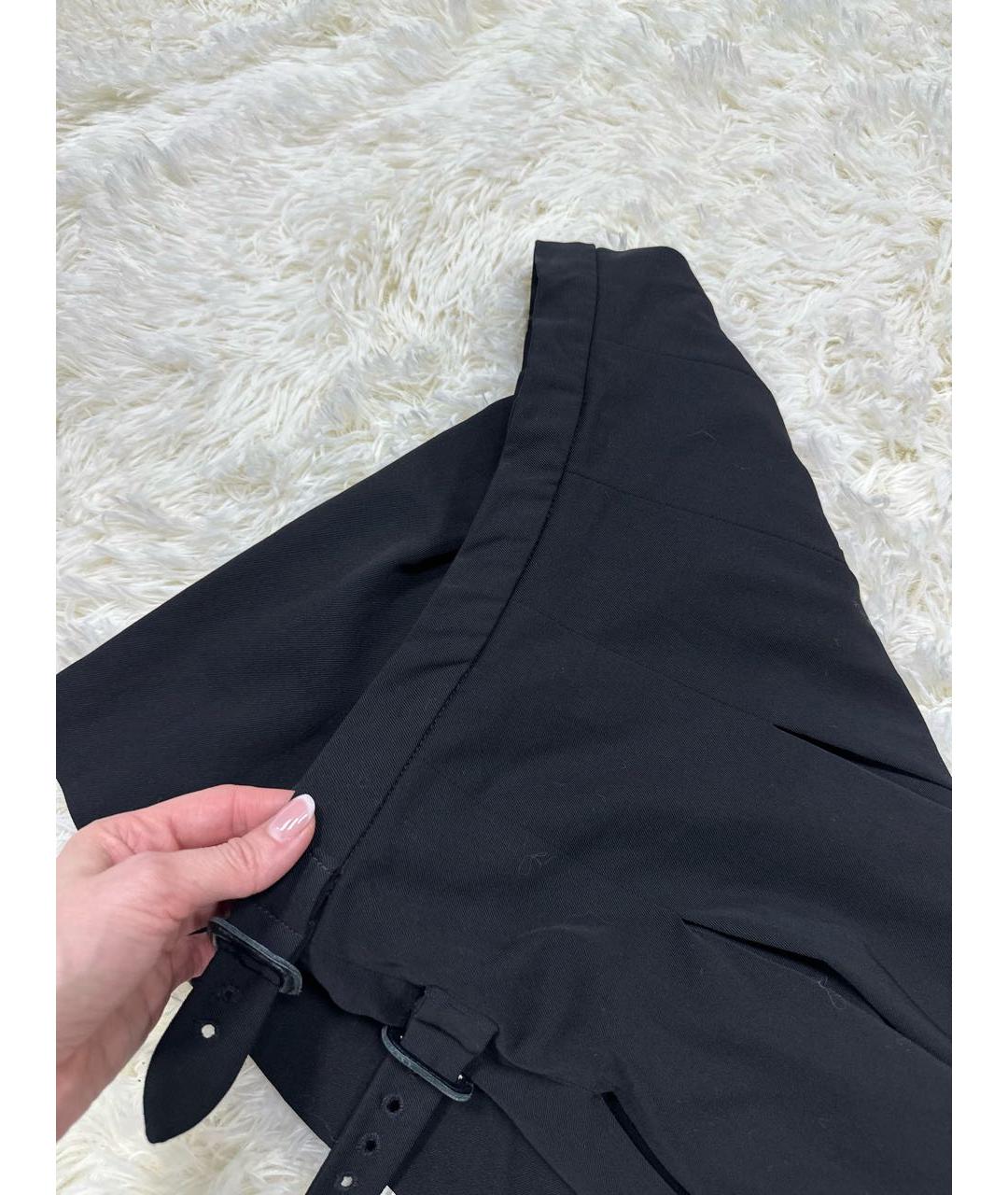 BURBERRY Черная юбка мини, фото 5