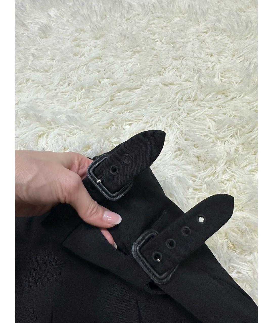 BURBERRY Черная юбка мини, фото 4