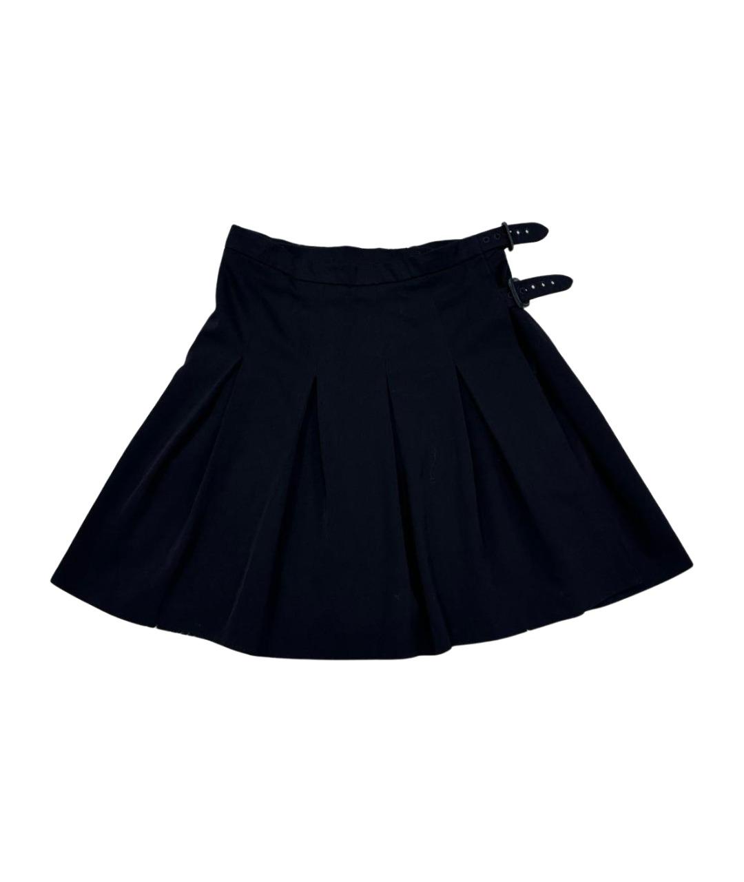 BURBERRY Черная юбка мини, фото 1