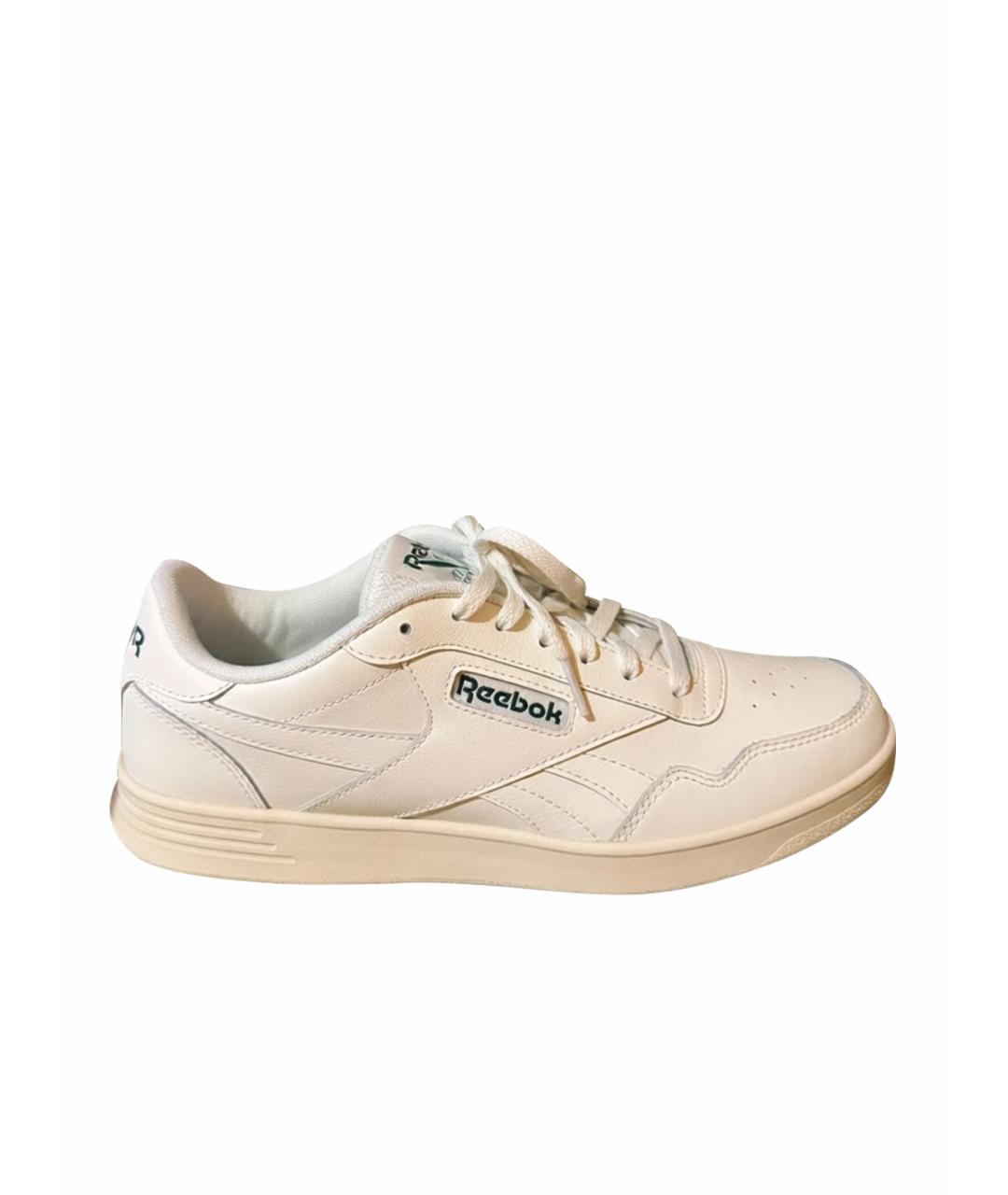 REEBOK Белые низкие кроссовки / кеды из искусственной кожи, фото 1