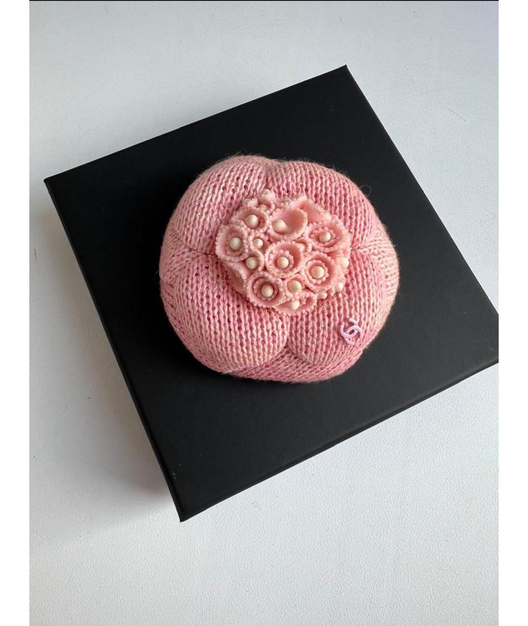 CHANEL Розовая булавка / брошь, фото 4