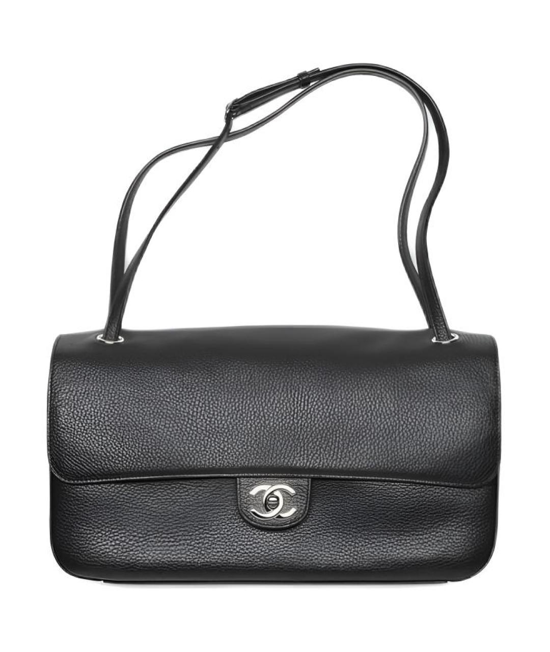 CHANEL Черная кожаная сумка через плечо, фото 1