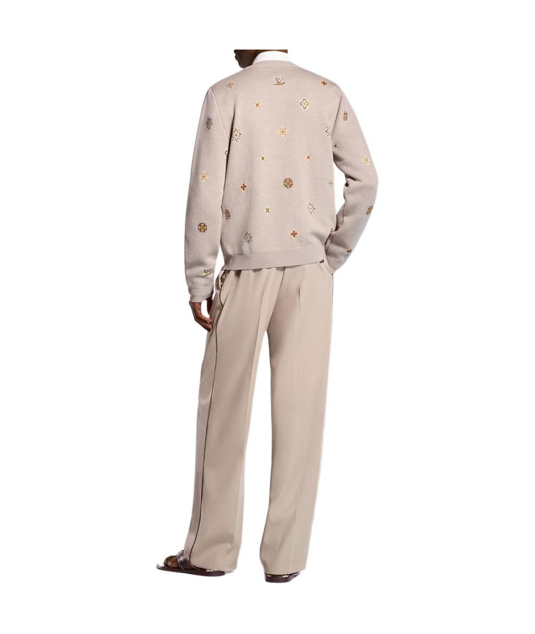 LOUIS VUITTON Бежевый кардиган, фото 3