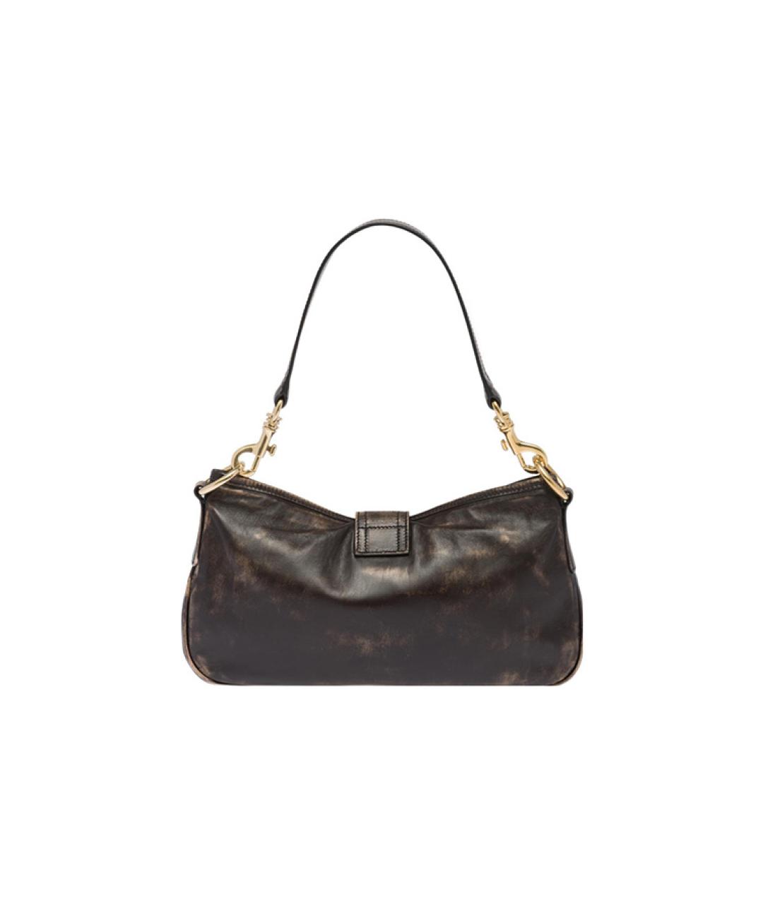 MIU MIU Коричневая кожаная сумка через плечо, фото 3