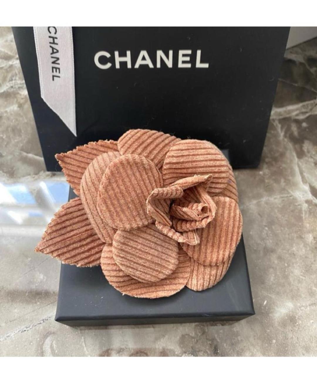 CHANEL Коричневая булавка / брошь, фото 3