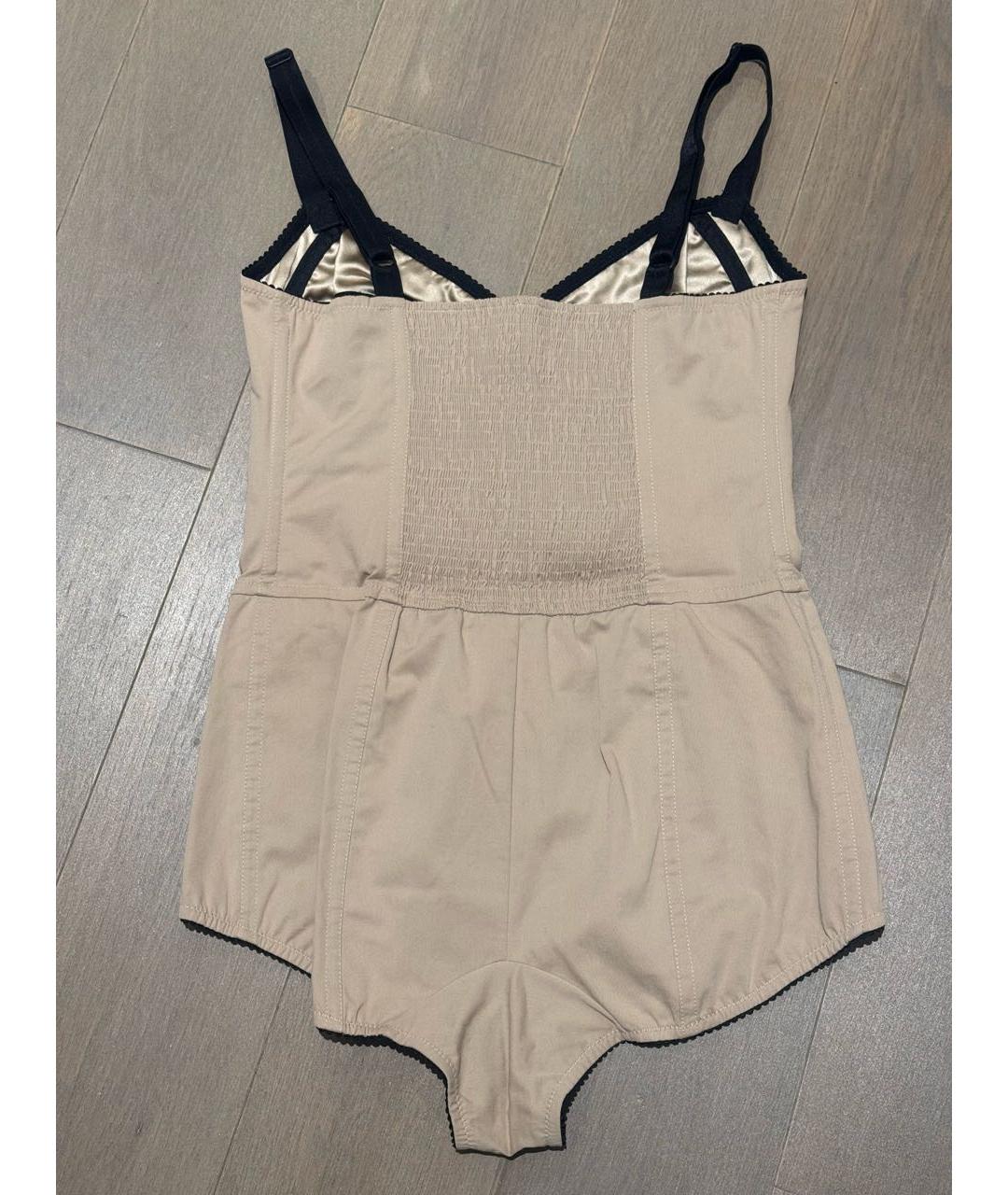 DOLCE&GABBANA Бежевый хлопковый корсет, фото 2