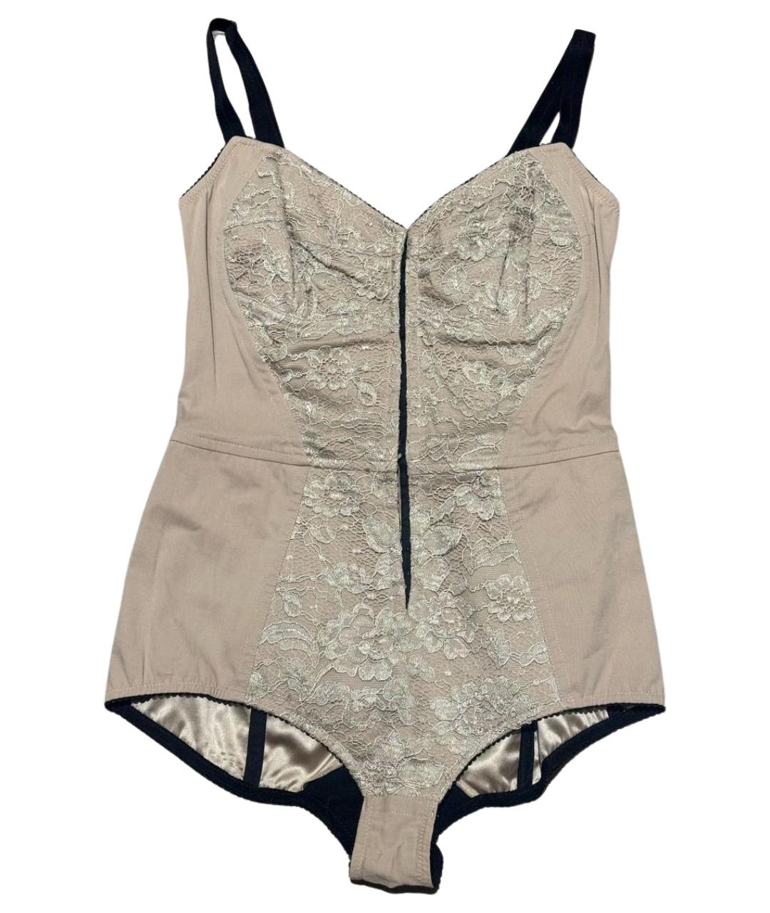 DOLCE&GABBANA Бежевый хлопковый корсет, фото 1