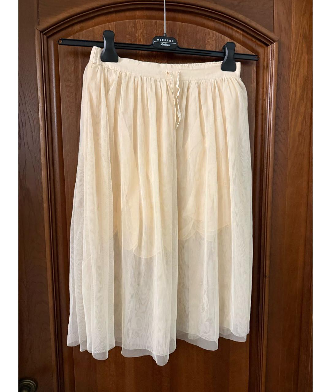 STELLA MCCARTNEY KIDS Бежевая хлопковая юбка, фото 5