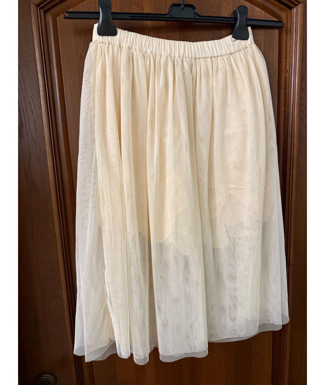 STELLA MCCARTNEY KIDS Бежевая хлопковая юбка, фото 2