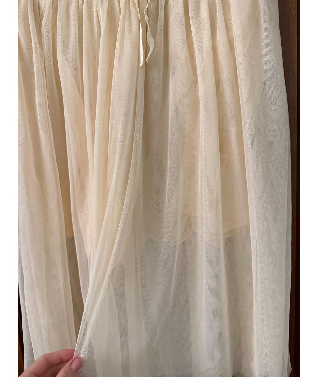 STELLA MCCARTNEY KIDS Бежевая хлопковая юбка, фото 4