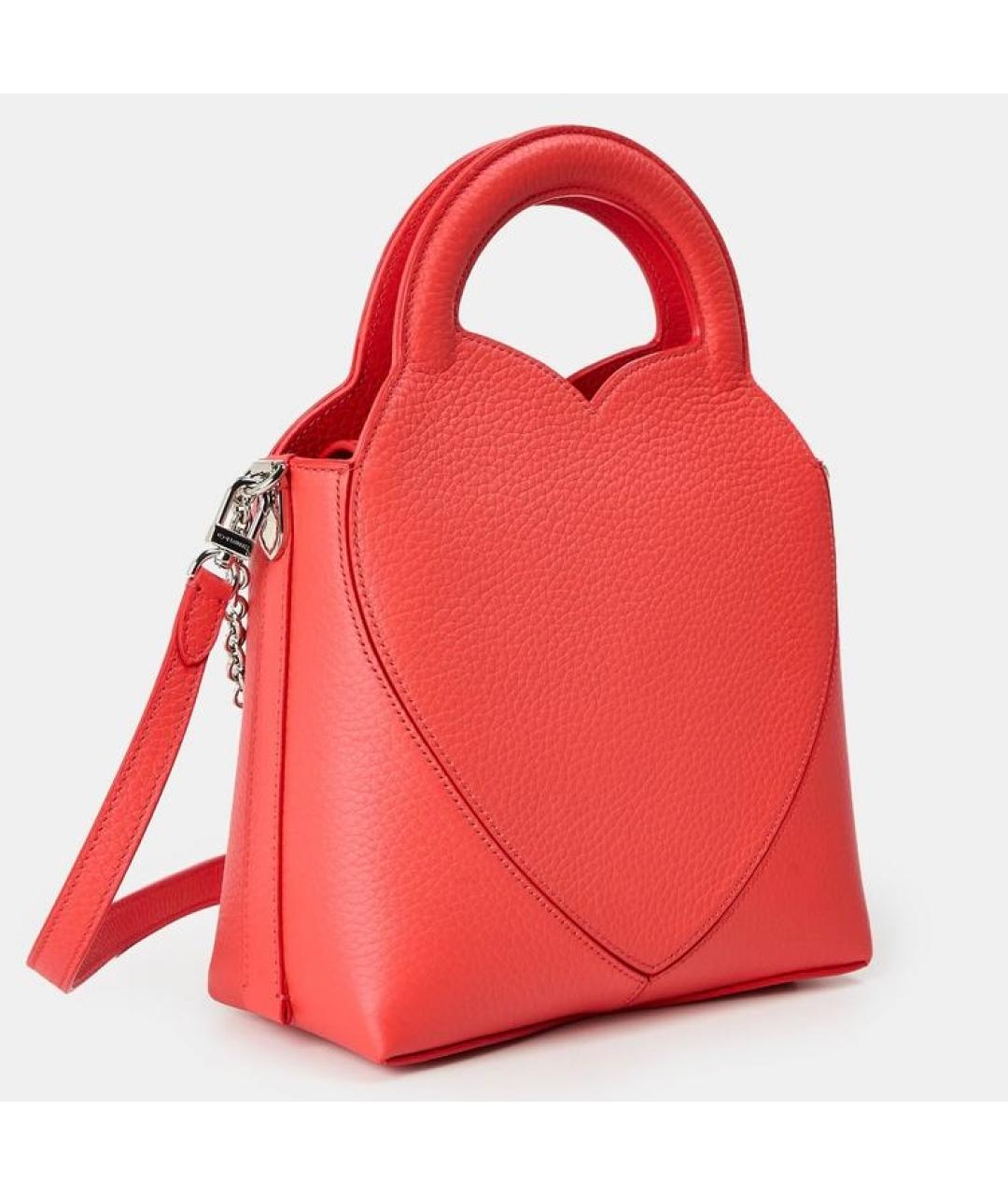 TIFFANY&CO Красная кожаная сумка через плечо, фото 2