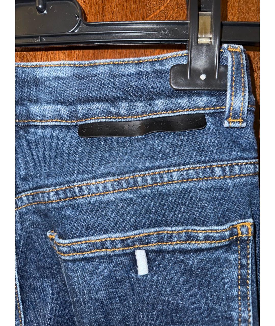 STELLA MCCARTNEY Синие хлопковые джинсы клеш, фото 5