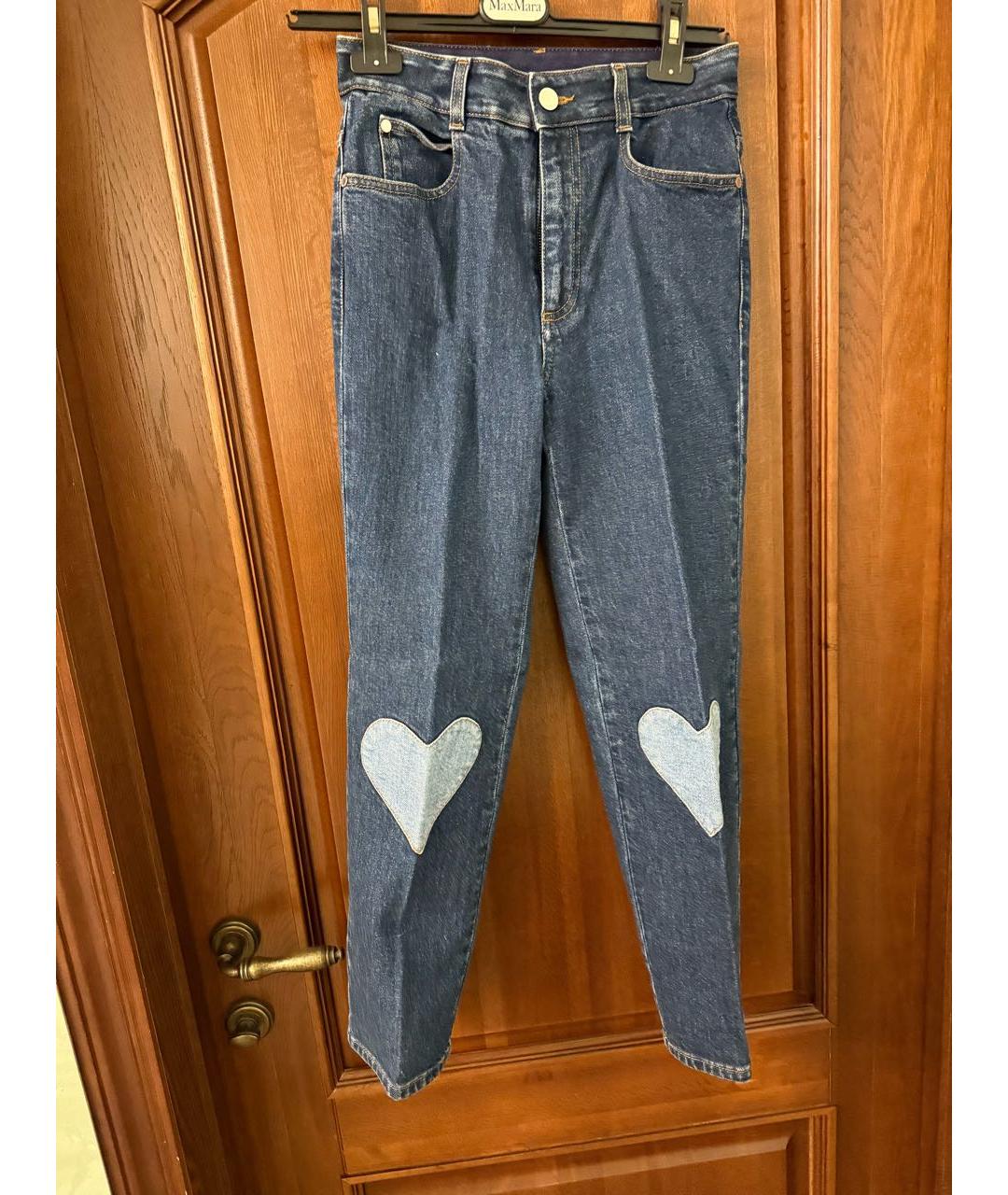 STELLA MCCARTNEY Синие хлопковые джинсы клеш, фото 7