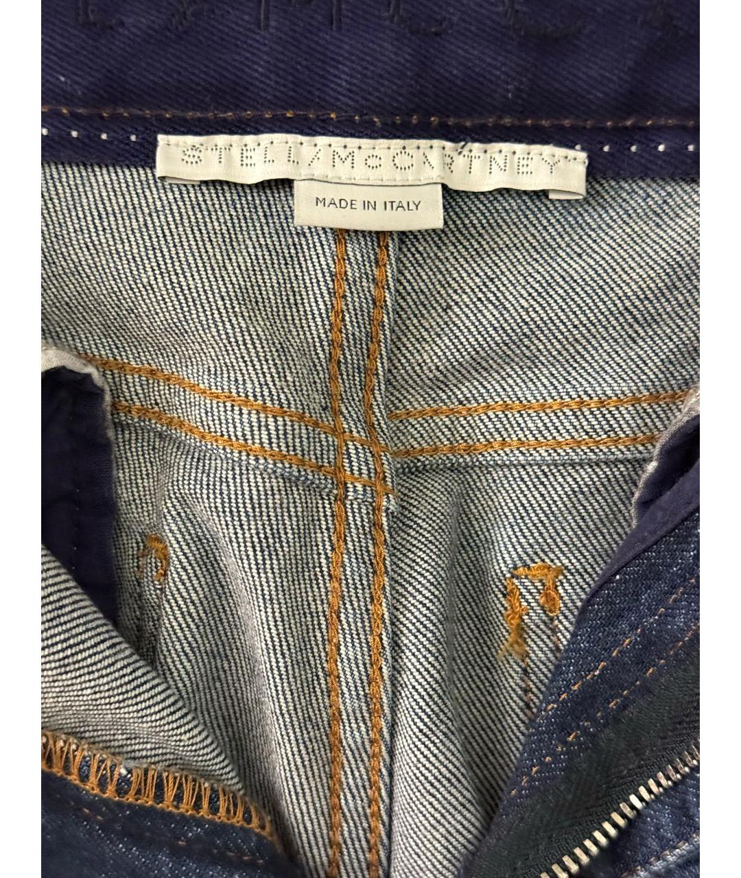 STELLA MCCARTNEY Синие хлопковые джинсы клеш, фото 3