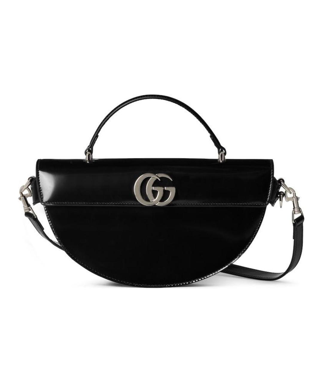 GUCCI Черная кожаная сумка через плечо, фото 1