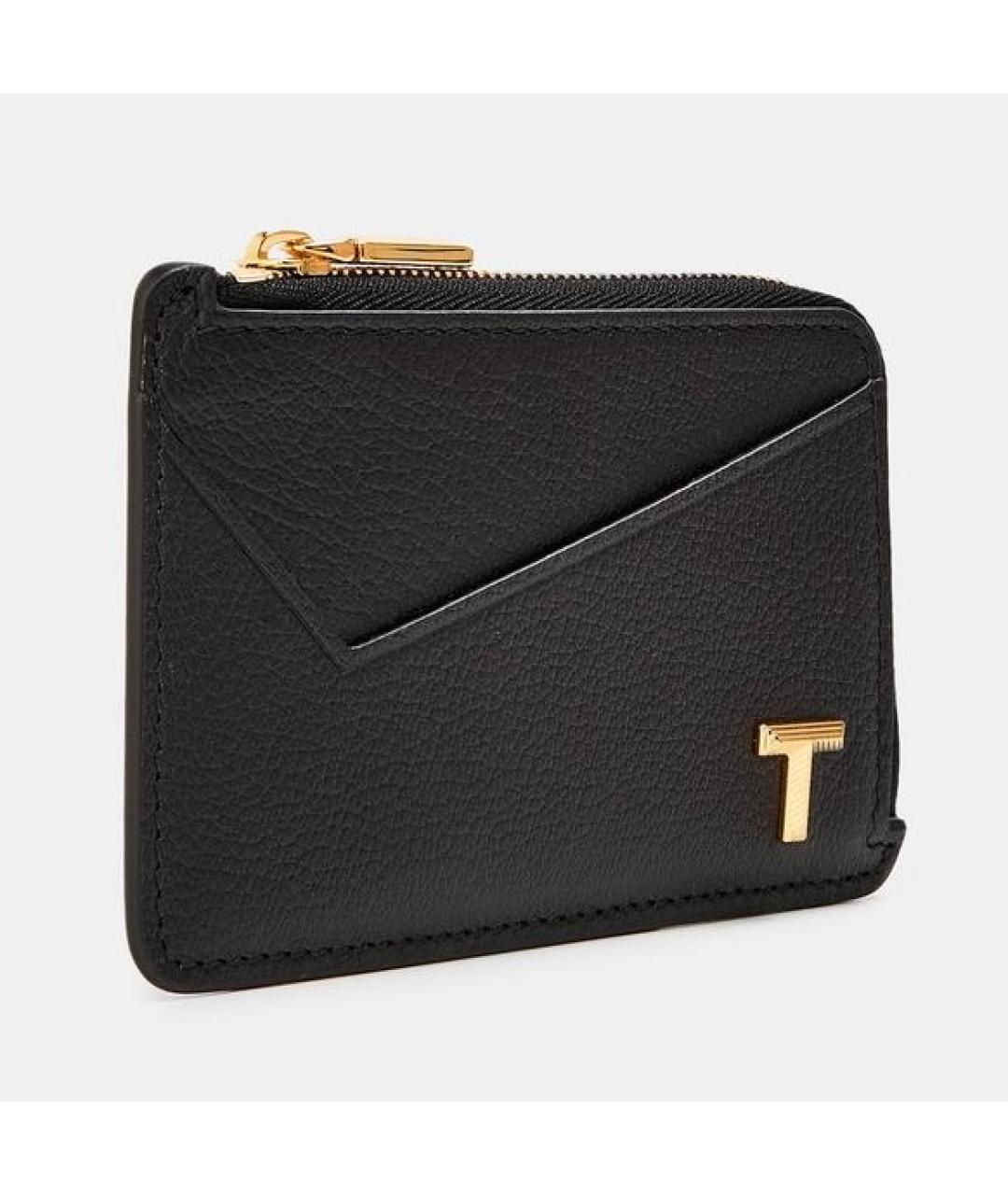 TIFFANY&CO Черный кожаный кардхолдер, фото 2