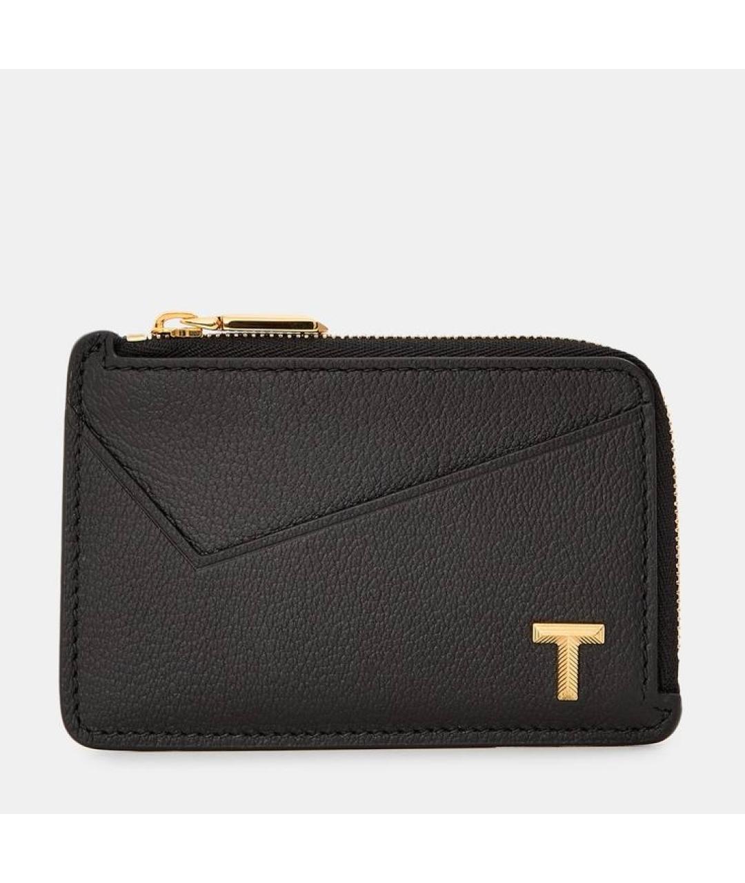 TIFFANY&CO Черный кожаный кардхолдер, фото 4